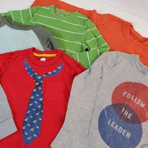 5 pcs Old Navy Long Sleeve Thermal Tops Size 5T Co